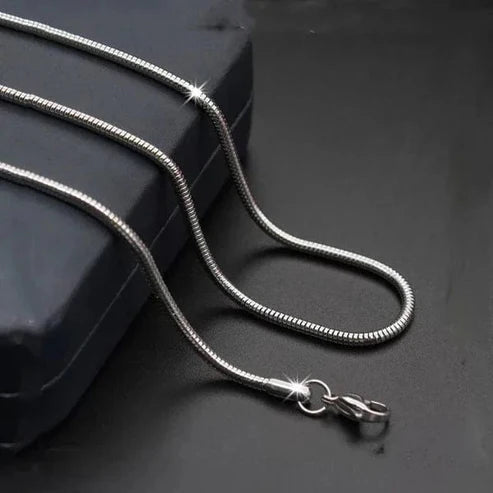 Silver 3mm Snake Chain For Men With High Quality....
