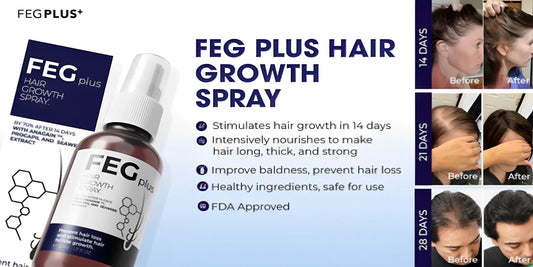 Feg Plus Beard & Hair Growth Serum Spray Powered By Nature For Visible Results | Best Quality Hair