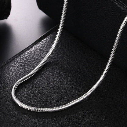 Silver 3mm Snake Chain For Men With High Quality....